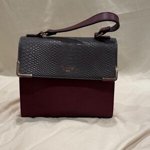 Dune Black and Burgundy Handbag